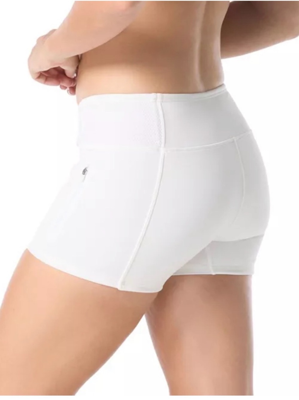 Beach House White Athletic/Swim Drawstring Sport Shorts, white swim short